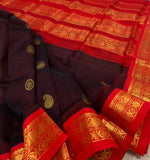 KSC - Coffee Brown/Red Korvai