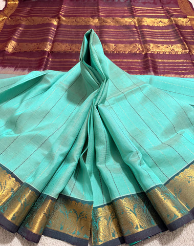 KSC - Double shaded Mint Green with Brown