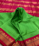 KSC - Parrot Green/ Hot Pink Korvai