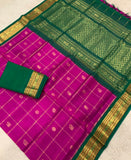 KSC - Magenta /Green Kattam