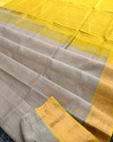KSC - Double shaded Pastel Grey with Sampangi Yellow