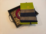 KSS - Apple Green/Dark Blue Korvai