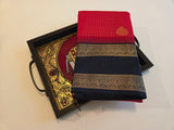 KSS - Chilli Red/Dark Blue Korvai