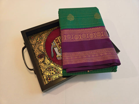 KSS - Green/Dark Wine Korvai