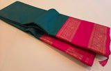 KSS - Peacock Green/Pink Vaira Oosi Korvai