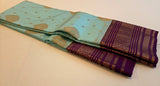 KSS - Ice Blue/Dark Wine Korvai