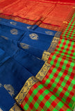 KSC - Double shaded Slate Blue/Maroon Korvai
