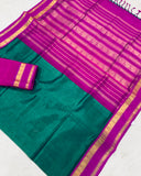 KSC - Double shaded Emerald Green with Magenta