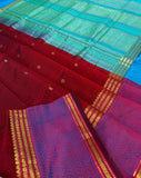 KSC - Double shaded Brick Red/Teal Blue