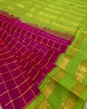 KSC - Double shaded Magenta/Leafy Green Korvai