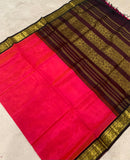 KSC -  Double shaded Orangish Pink/ Black Korvai