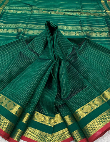 KSC - Double shaded Emerald Green Kottadi