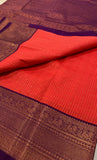 KSS - Coral Orange/Wine Korvai
