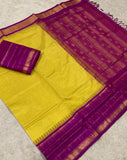 KSC - Canary yellow with Magenta Korvai