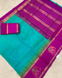 KSC - Double shaded Seafoam Green/Magenta Korvai