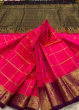 KSC - Double shaded Mittai Pink with Black Kattam