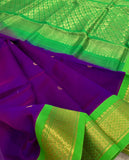 KSC - Violetish Majentha/Green Korvai