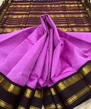 KSC - Double shaded Orchid Pink with Brown Korvai