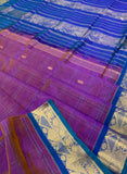 KSC - Triple shaded Mauve Purple with Peacock Greenish Blue