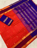 KSC - Double shaded Reddish Orange/Navy Blue