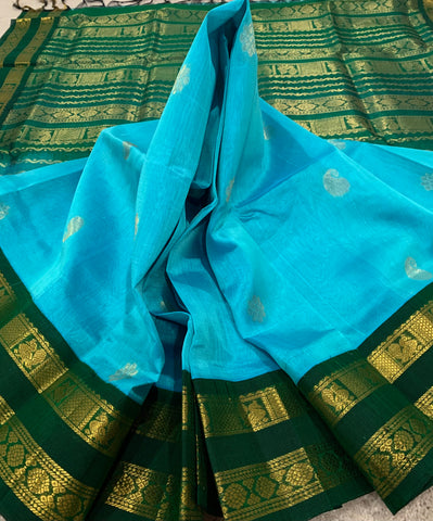 KSC -  Copper Sulfate Blue / Emerald Green Korvai