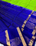 KSC - Double shaded Royal Blue with Parrot Green Kattam