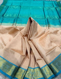 KSC - Double shaded Golden Beige with Teal Green
