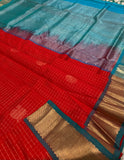 KSC - Sindhoor Red with Blue Kottadi