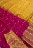 KSC - Pattu Rose/Turmeric Yellow Kattam
