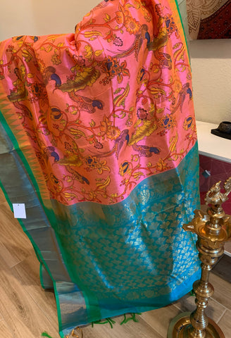 PKSC - Pastel Pink/Sea Green Korvai