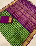 KSC - Green/Black Kattam with Vadamalli Korvai