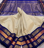 KSC - Parmesan Cheese Off White/Royal Blue Korvai Kottadi