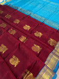 KSC -  Double shaded Brownish Maroon with Blue
