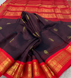 KSC - Coffee Brown/Red Korvai