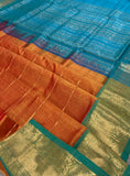 KSC - Double shaded Rustic Orange with Blue