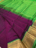 KSC - Eggplant/Parrot Green Lakshadeepam