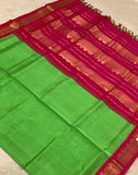 KSC - Parrot Green/ Hot Pink Korvai