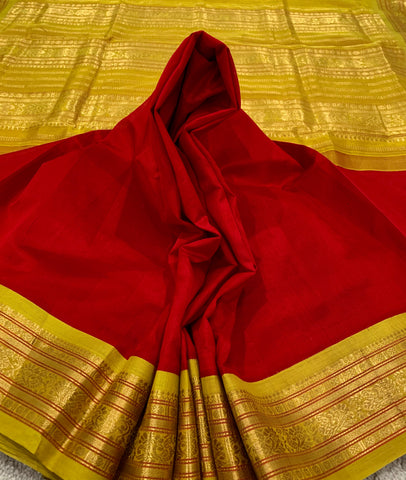 KSC - Double shaded Chilli Red/Mustard Yellow korvai