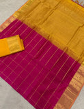 KSC - Pattu Rose/Turmeric Yellow Kattam
