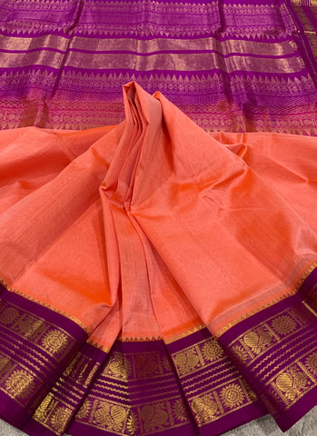 KSC - Double shaded Peachy Orange with Magenta