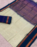 KSC - Pastel Aloe Green with Peacock Green Korvai