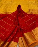 KSC - Chilli Red/Turmeric Yellow Kattam