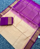 KSC - Double shaded Golden Beige with Vadamalli Kattam Korvai