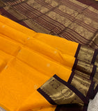 KSC -  Mango Yellow/ Brown Korvai