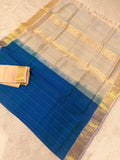 KSC -Double shaded Peacock Blue with Sandalwood