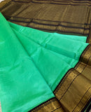 KSC - Double shaded Pastel Green / Brown Korvai