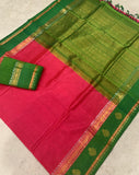 KSC - French Rose Pink/Green Korvai Kottadi