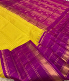 KSC - Canary yellow with Magenta Korvai