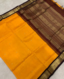 KSC -  Mango Yellow/ Brown Korvai