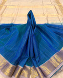 KSC -Double shaded Peacock Blue with Sandalwood